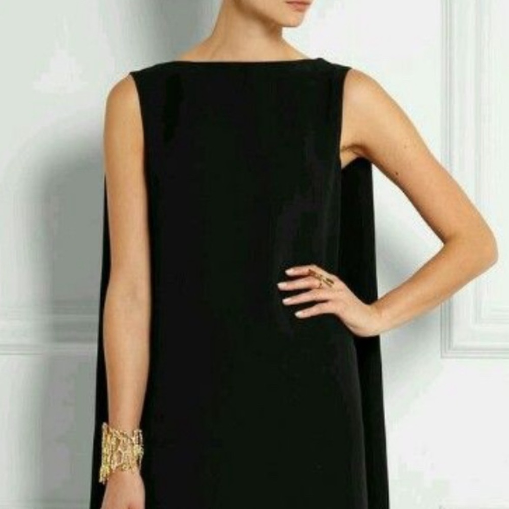 Chic Black V-Back Maxi Dress
